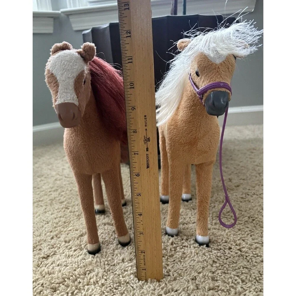 My Life Poseable Doll Horse Lot of 2 12” Light & Dark Brown No Accessories